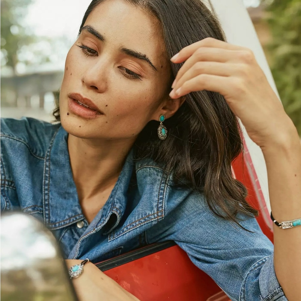 NWOT Wrangler Turquoise Earrings and Bracelet